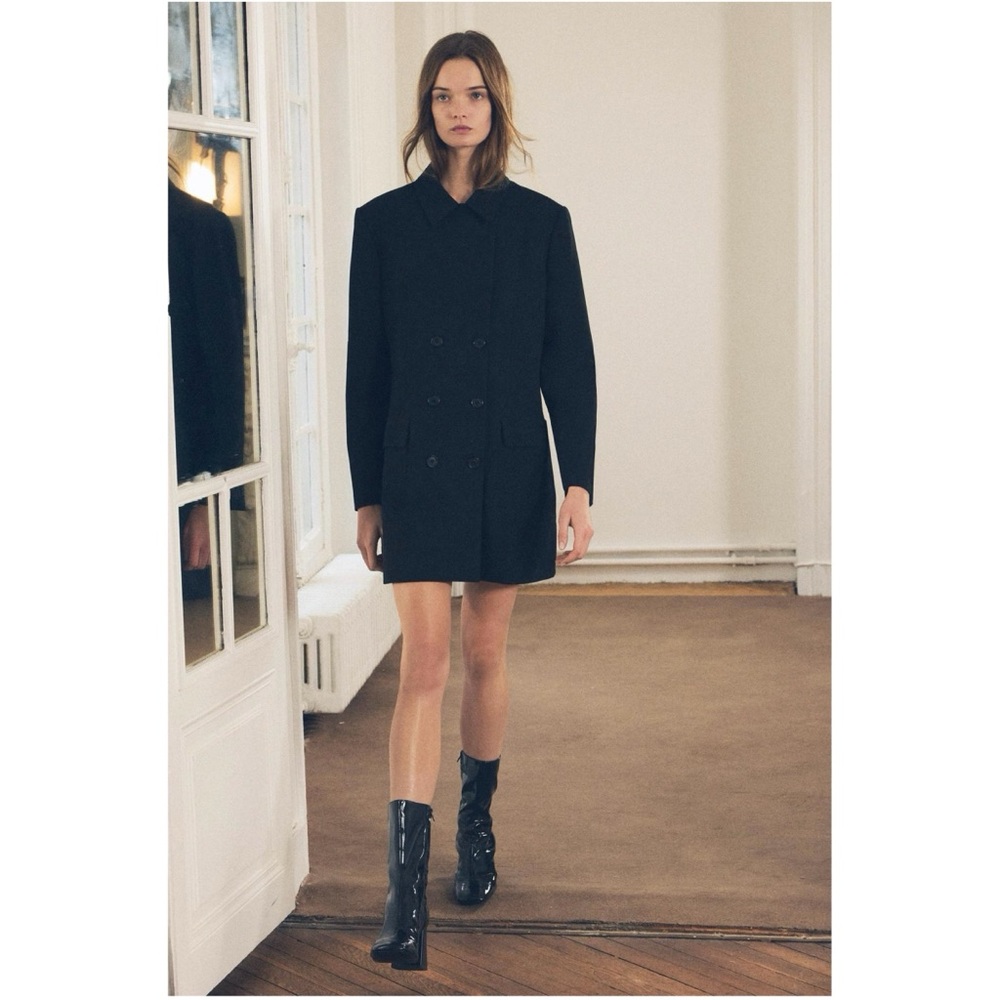 Zara Buttoned Coat ZW Collection